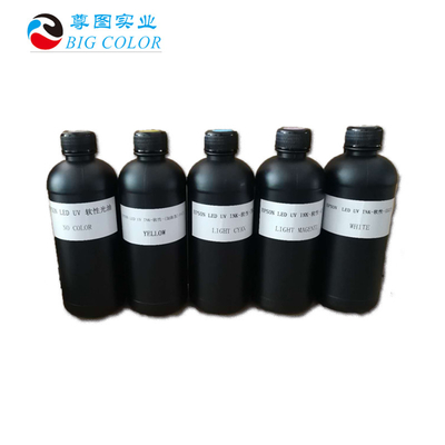 0.5L/1 Bouteille Volume d'emballage LED encre UV douce curable pour TX800 DX5 4720 6 mois de durée de conservation