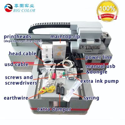 Imprimante à plat UV à double tête TX800 rotative pour machine d'impression en plastique en verre métallique