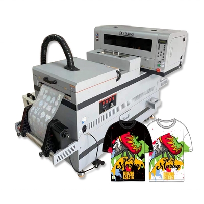 Transfert à grande vitesse à l'imprimante de tissus sur film PET avec impression multicolore DTF