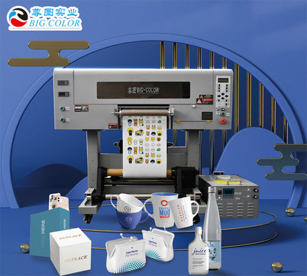 Machine d'impression DTF à grande couleur 720*2800dpi pour boîtes cadeaux, vitres en verre et autocollants